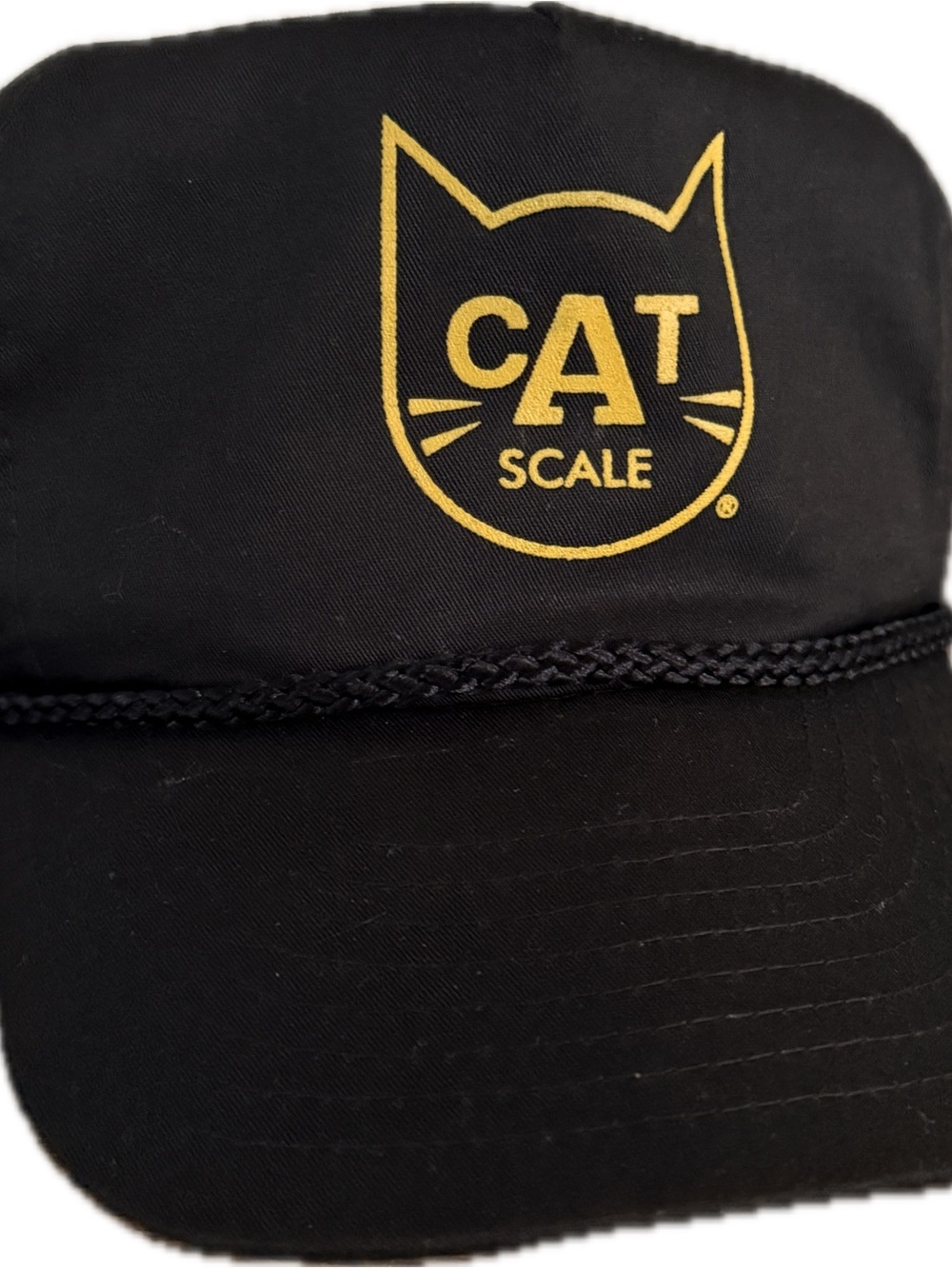 Vintage Cat Scale Roped Trucker Hat
